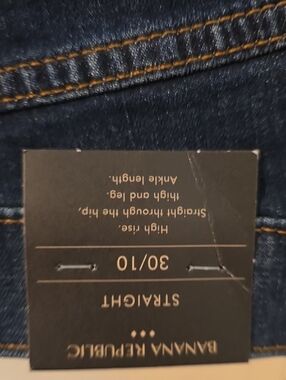 Banana Republic Women's Dark Indigo Straight Leg Jeans